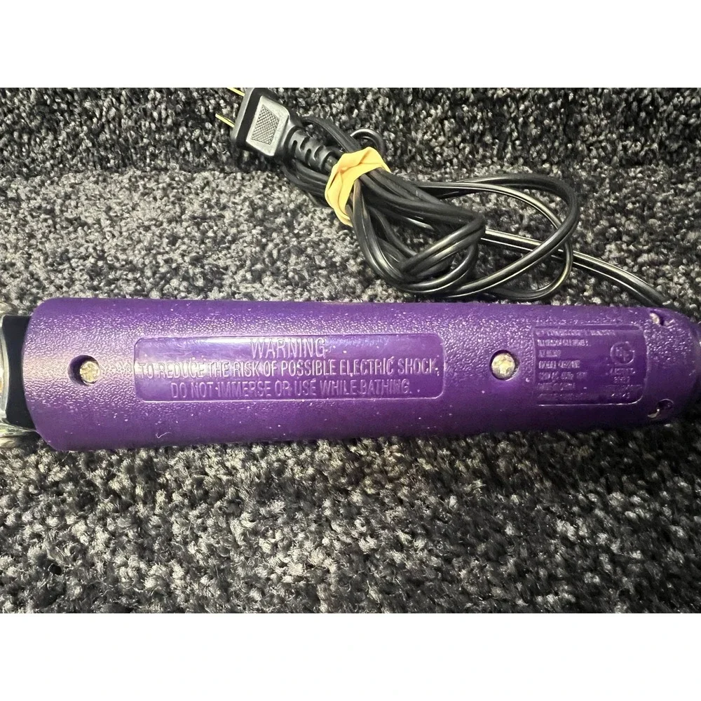 Conair Hot Curling Iron Purple Sparkle Handle CD22WR‎ 1